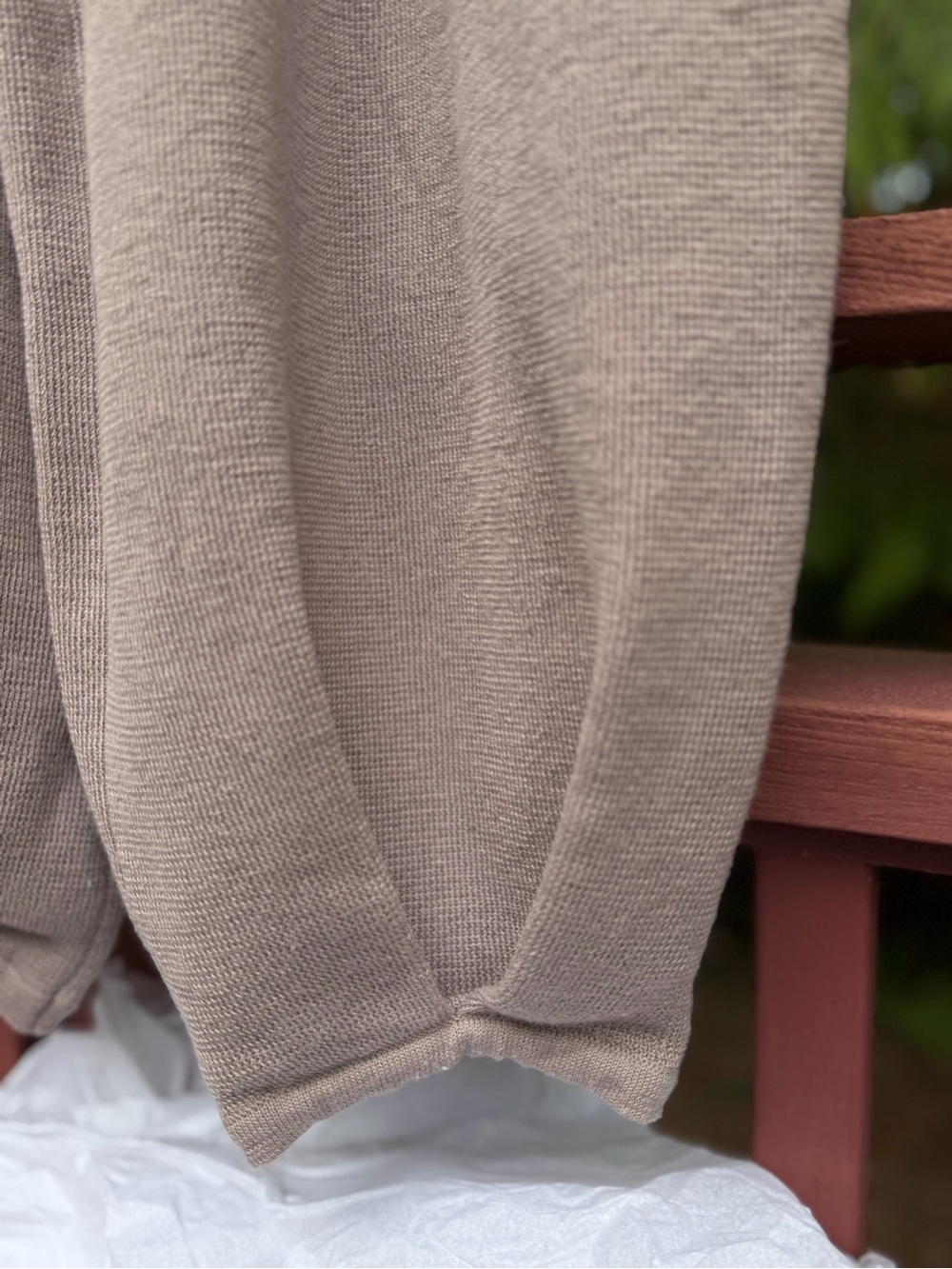 Free People FP Beach Freya Knit Balloon Pants Linen Blend Slouchy Lounge Mauve M - Picture 4 of 12